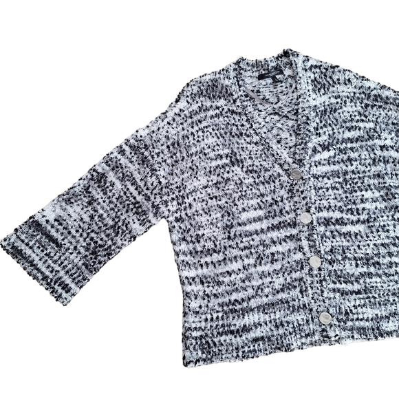 Marc New York Andrew Marc Fuzzy Knit Boho Dolman Sleeve Cardigan Sweater szL - Picture 6 of 11